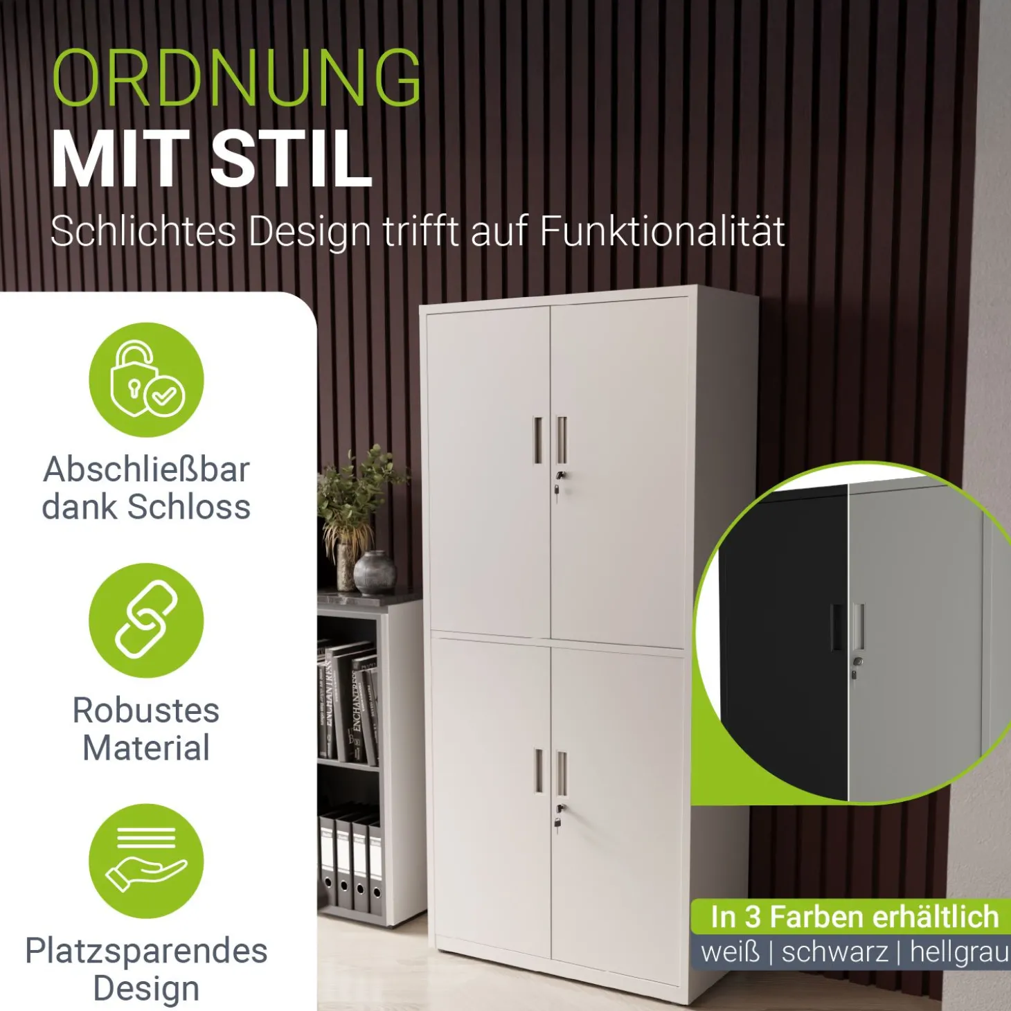 Aktenschrank aus Metall