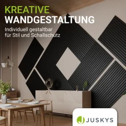 Akustikpaneele Holzoptik 4er Set