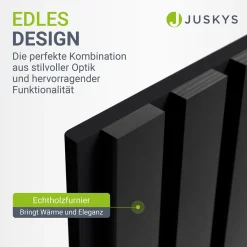 Akustikpaneele Holzoptik 4er Set