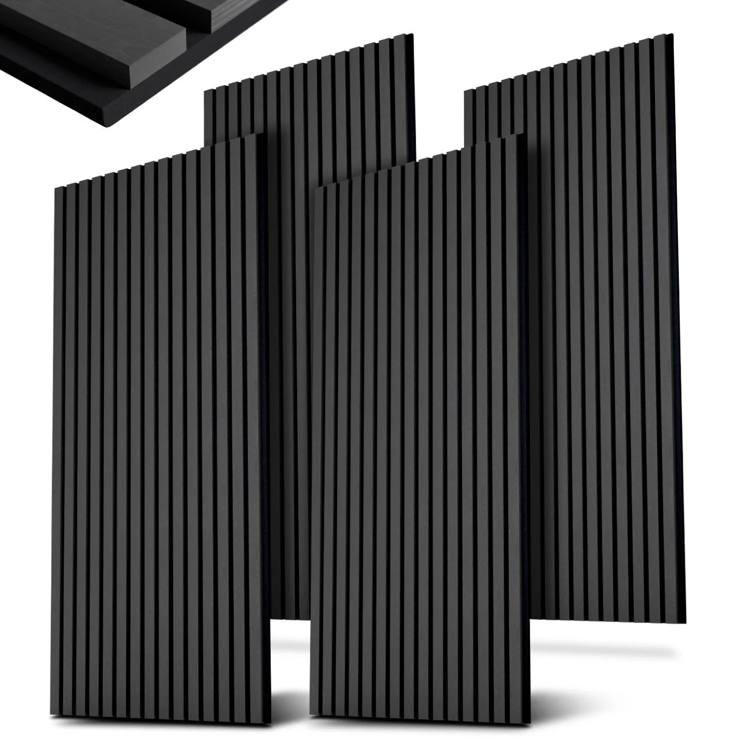 Akustikpaneele Holzoptik 4er Set