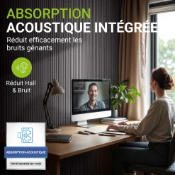 Akustikpaneele Holzoptik 4er Set