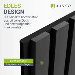 Akustikpaneele Holzoptik 4er Set