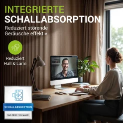 Akustikpaneele Holzoptik 4er Set
