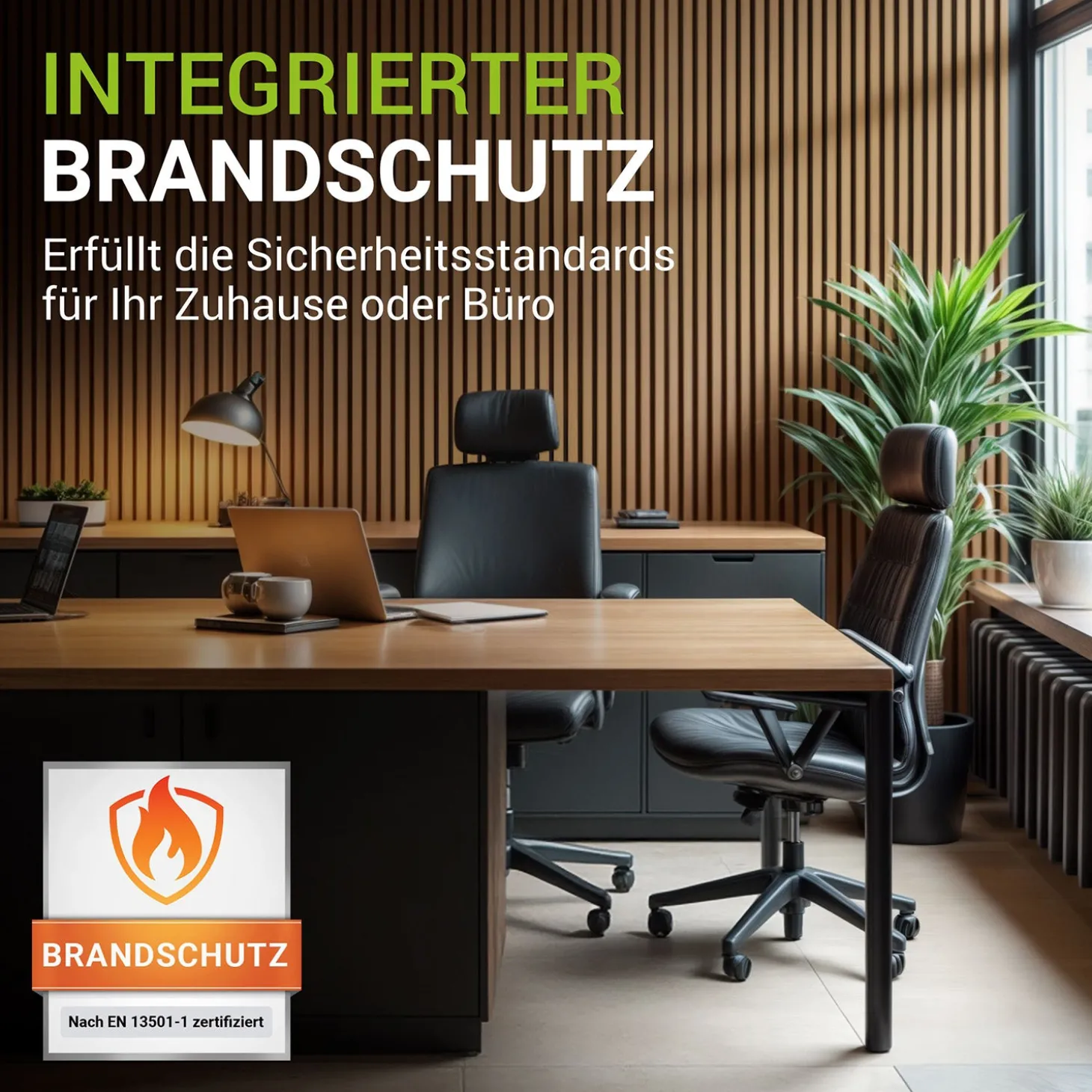 Akustikpaneele Holzoptik 4er Set