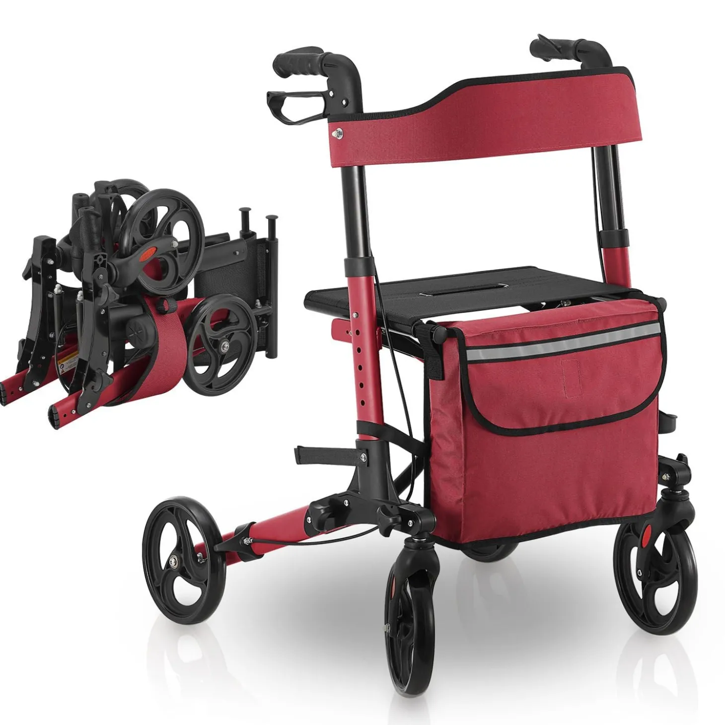 Aluminium Rollator Vital mit Sitz