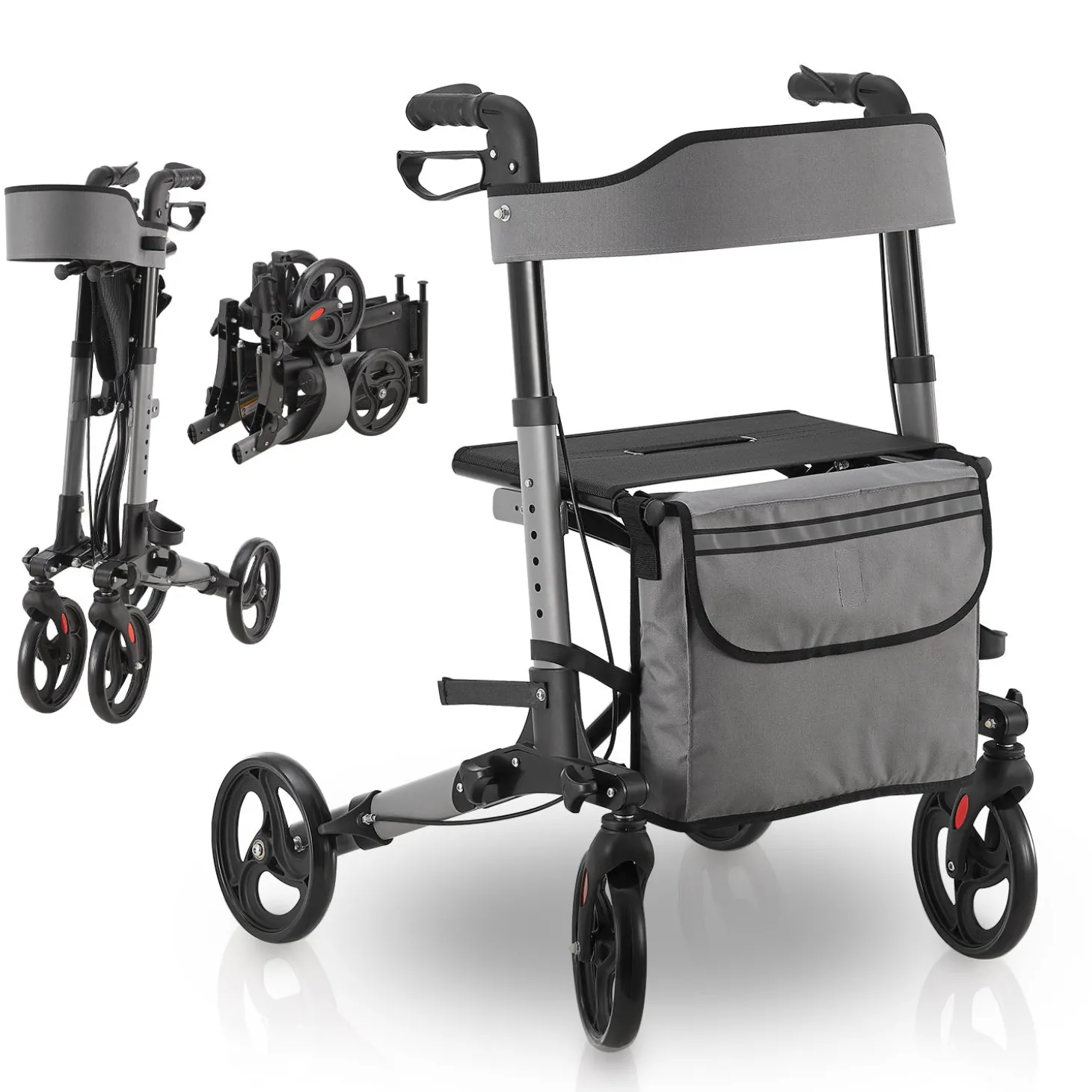 Aluminium Rollator Vital mit Sitz