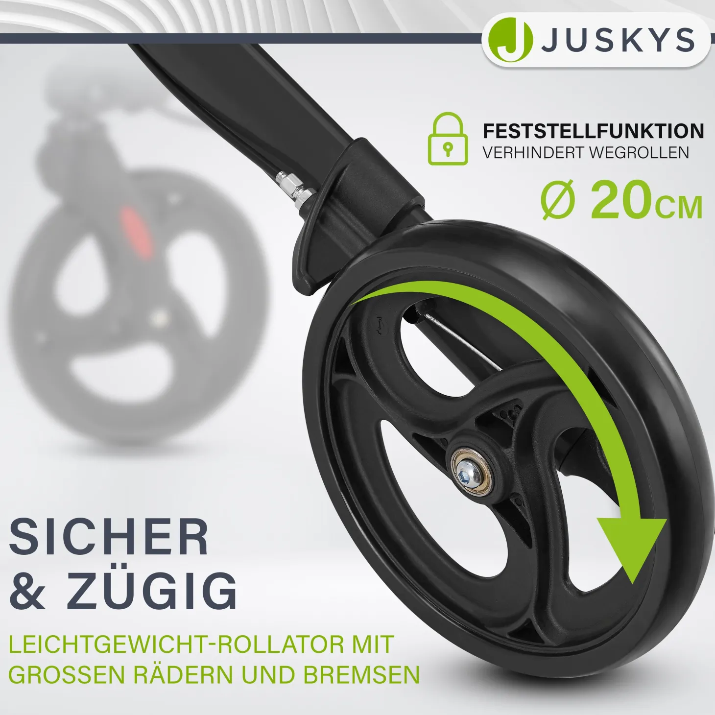Aluminium Rollator Vital mit Sitz