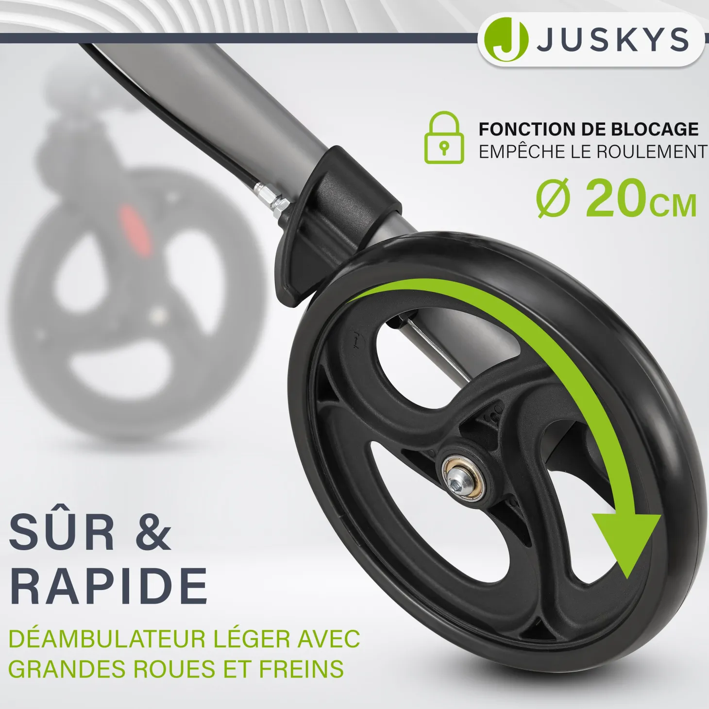 Aluminium Rollator Vital mit Sitz