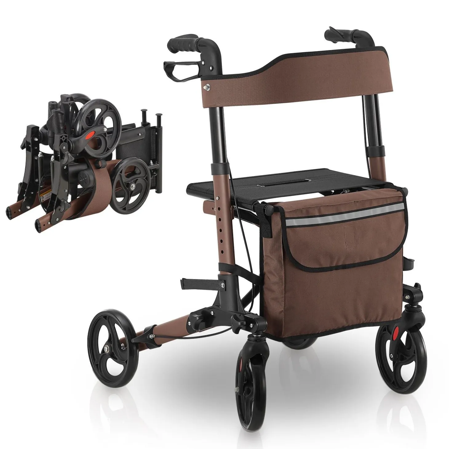 Aluminium Rollator Vital mit Sitz