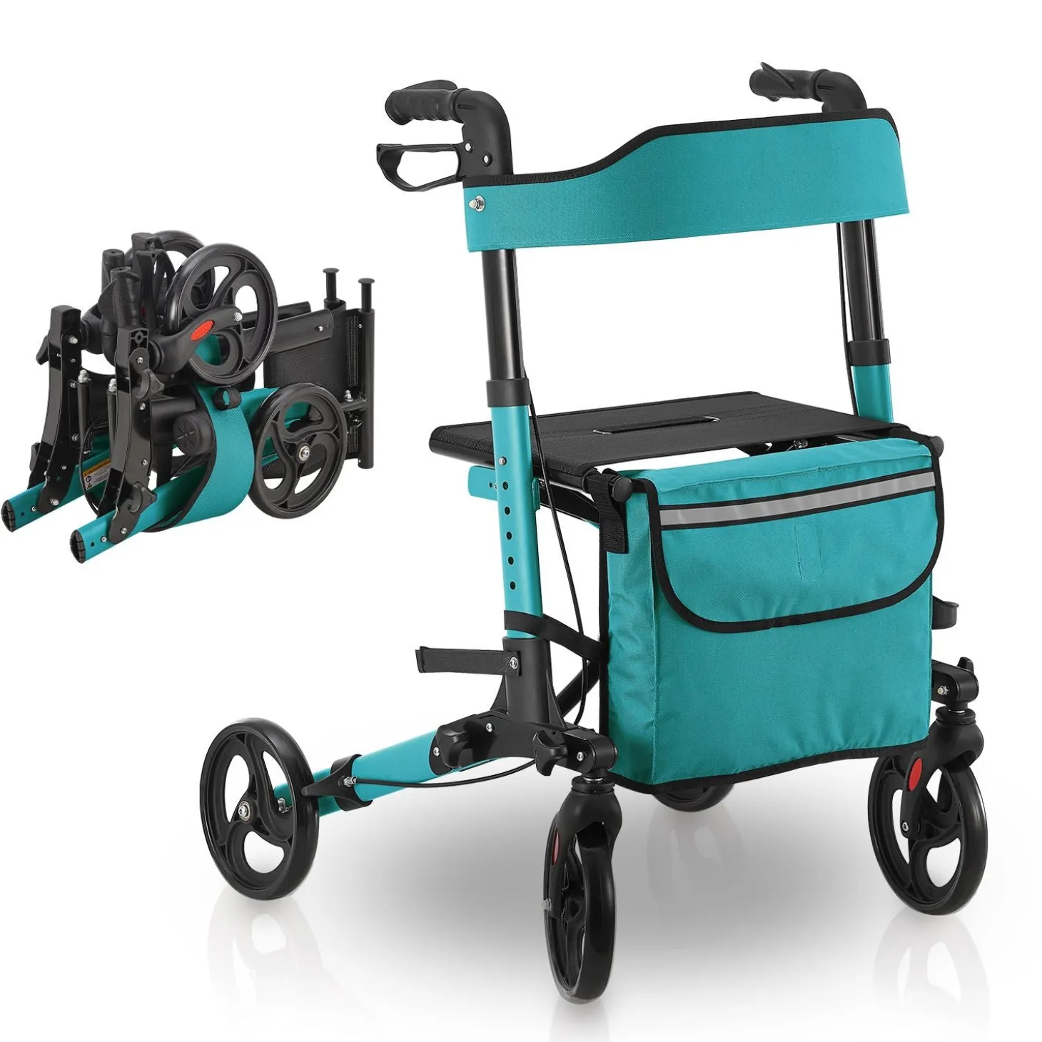 Aluminium Rollator Vital mit Sitz