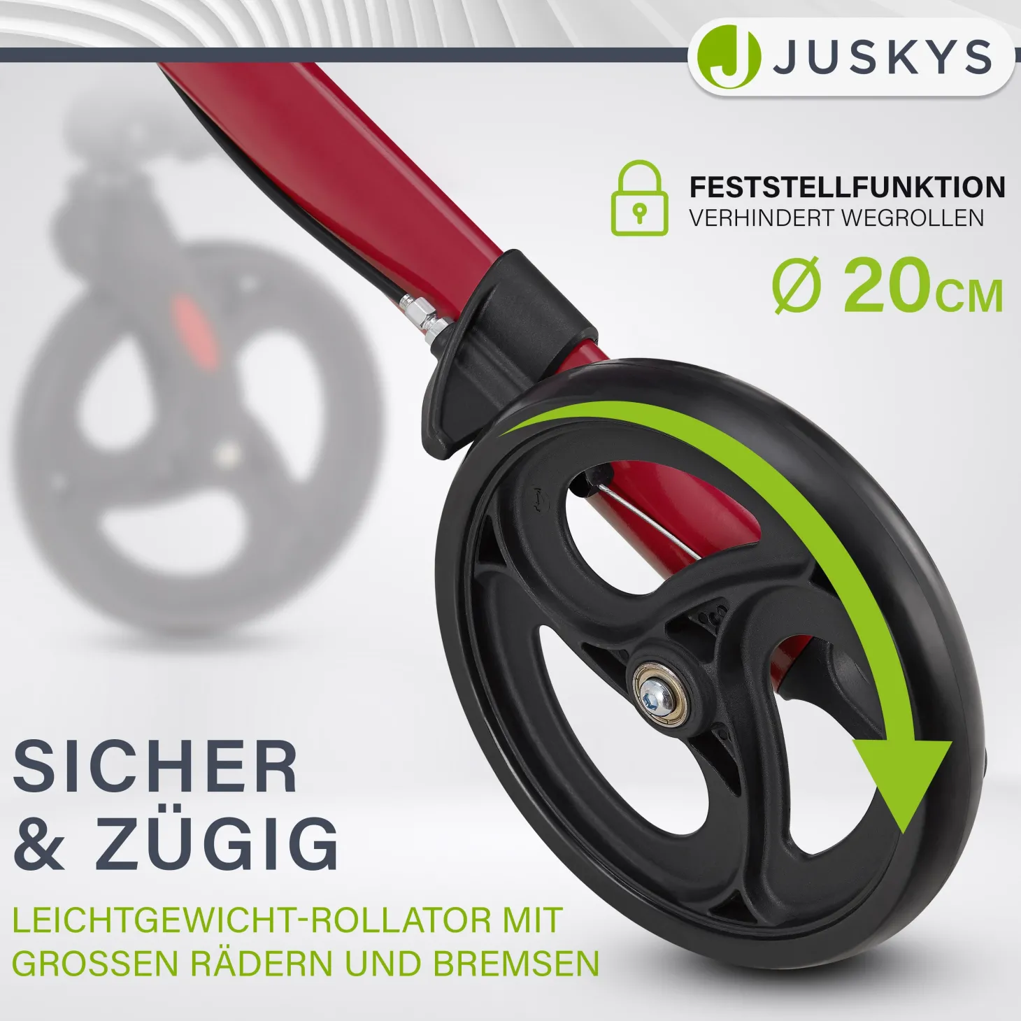 Aluminium Rollator Vital mit Sitz