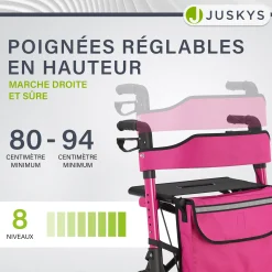 Aluminium Rollator Vital mit Sitz
