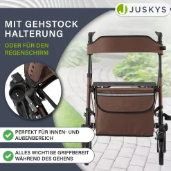 Aluminium Rollator Vital mit Sitz