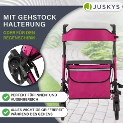 Aluminium Rollator Vital mit Sitz