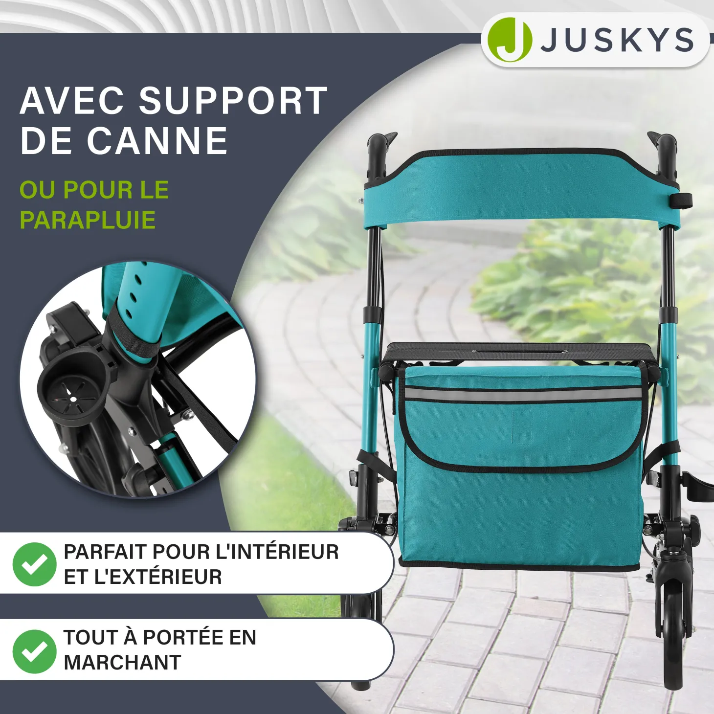 Aluminium Rollator Vital mit Sitz
