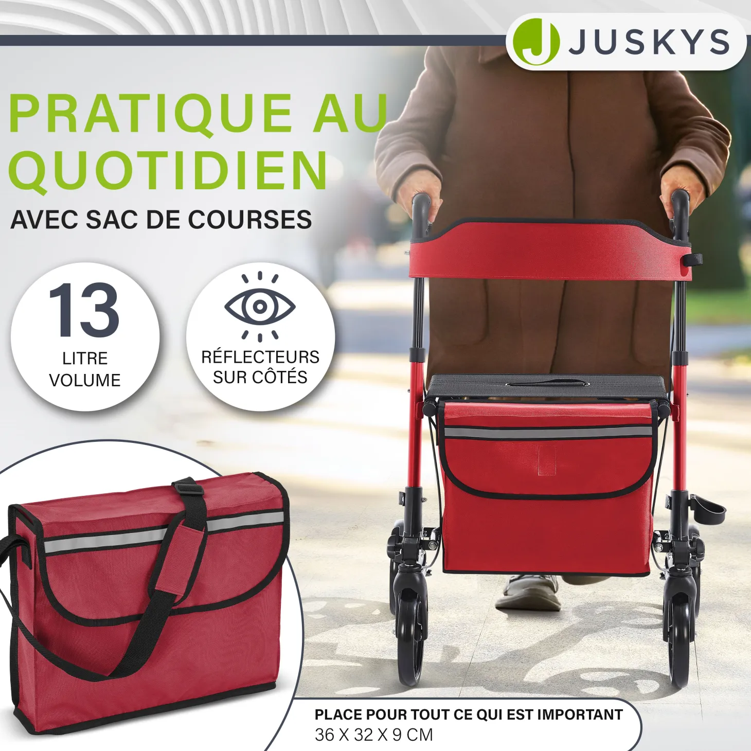 Aluminium Rollator Vital mit Sitz
