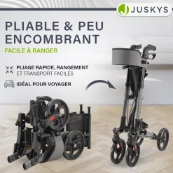 Aluminium Rollator Vital mit Sitz