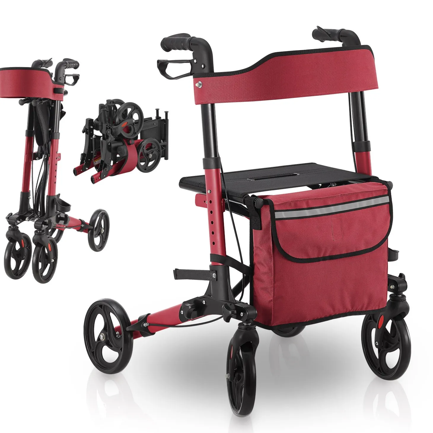Aluminium Rollator Vital mit Sitz