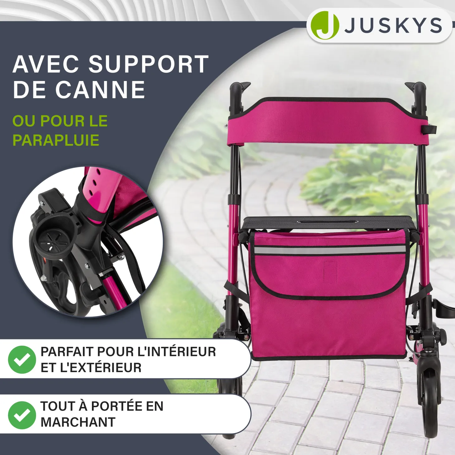 Aluminium Rollator Vital mit Sitz
