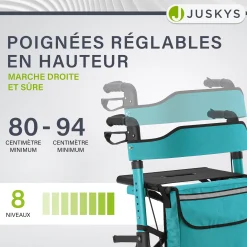 Aluminium Rollator Vital mit Sitz