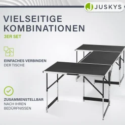 Alu Multifunktionstisch 3-teilig