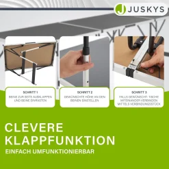 Alu Multifunktionstisch 3-teilig