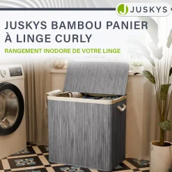 Bambus Wäschekorb Curly