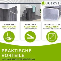Bambus Wäschekorb Curly