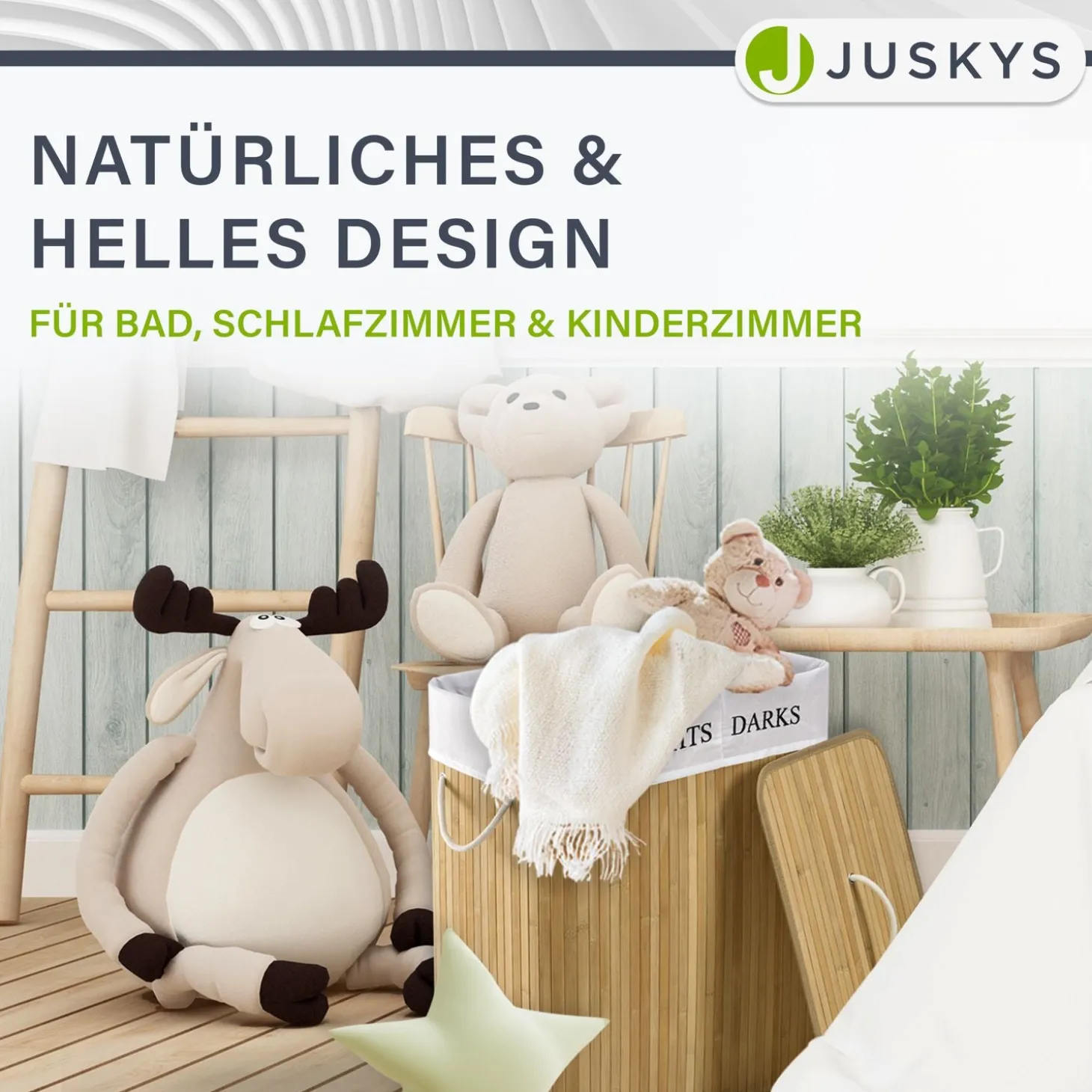 Bambus Wäschekorb Curly