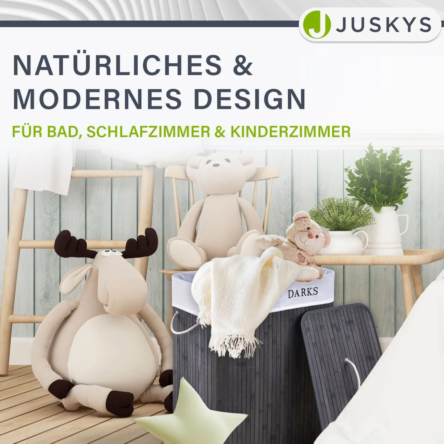 Bambus Wäschekorb Curly