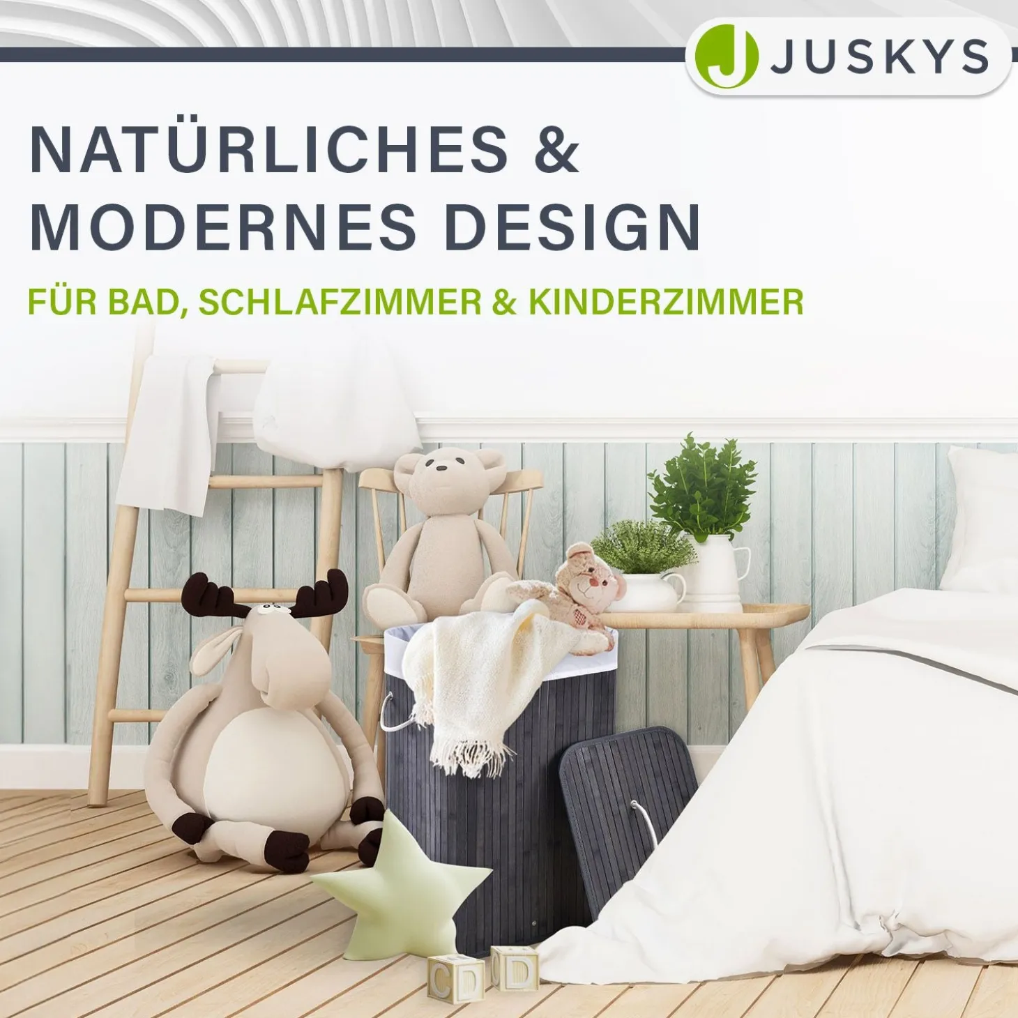 Bambus Wäschekorb Curly