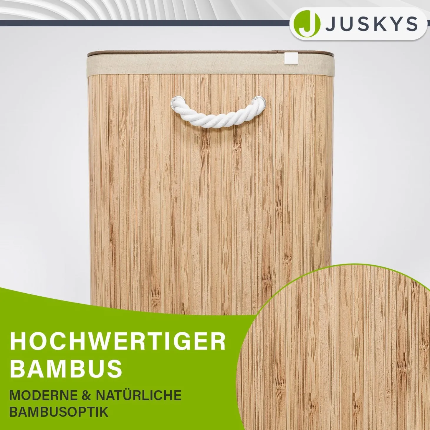 Bambus Wäschekorb Curly