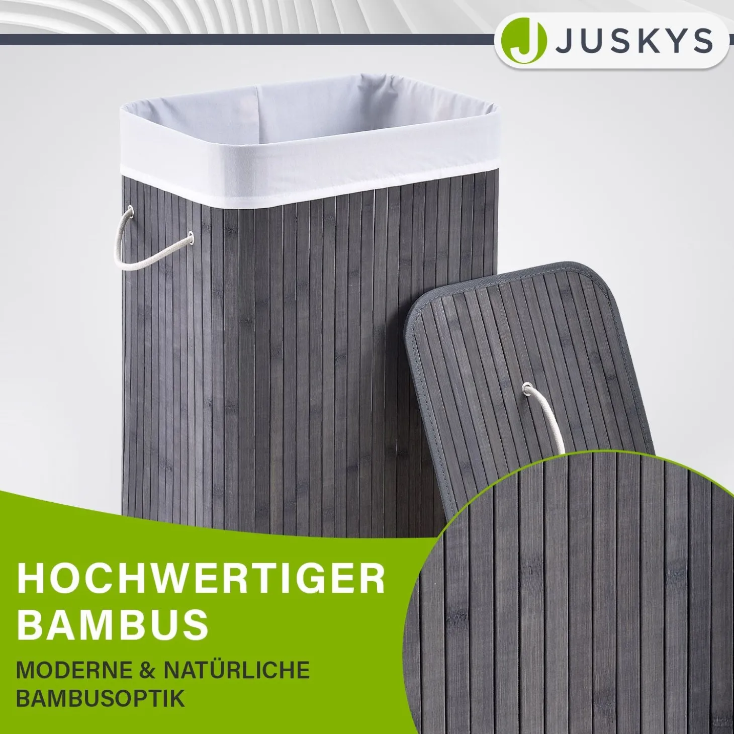 Bambus Wäschekorb Curly