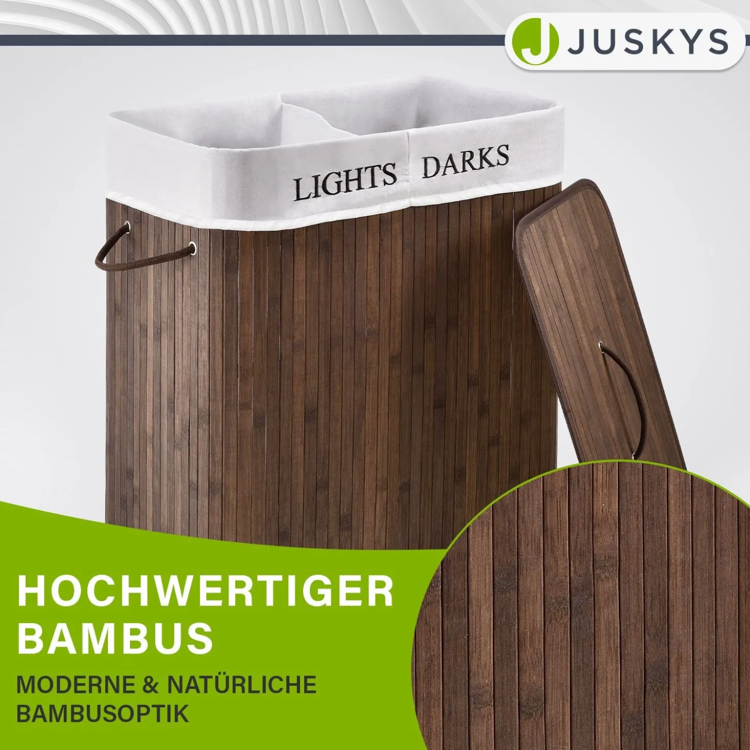 Bambus Wäschekorb Curly