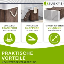 Bambus Wäschekorb Curly