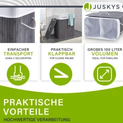 Bambus Wäschekorb Curly