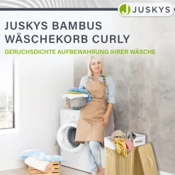 Bambus Wäschekorb Curly