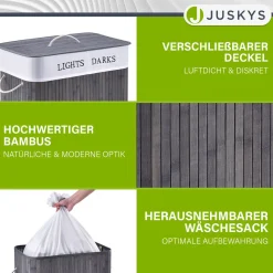 Bambus Wäschekorb Curly