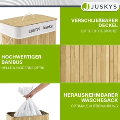 Bambus Wäschekorb Curly