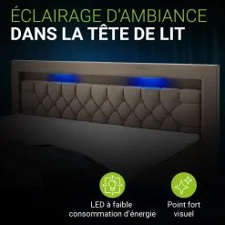 Boxspringbett Leona - Samt