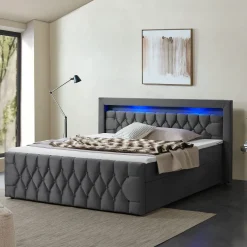 Boxspringbett Leona - Samt