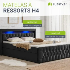 Boxspringbett Leona - Samt
