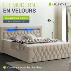 Boxspringbett Leona - Samt