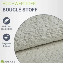 Boxspringbett Manitoba - Bouclé-Stoff