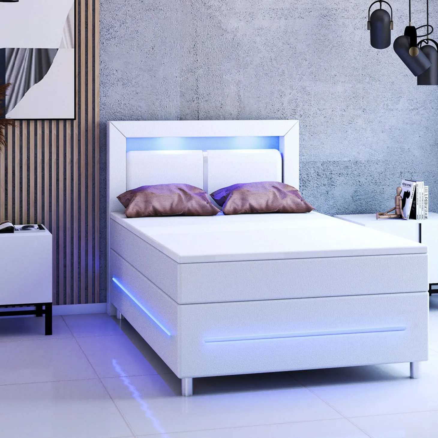 Boxspringbett Norfolk - Kunstleder