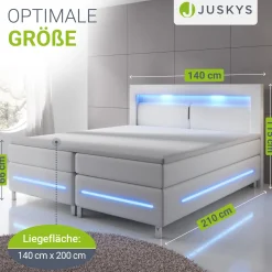 Boxspringbett Norfolk - Kunstleder