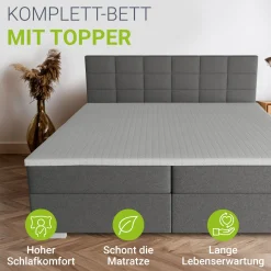Boxspringbett Seattle - Malmo-Stoff
