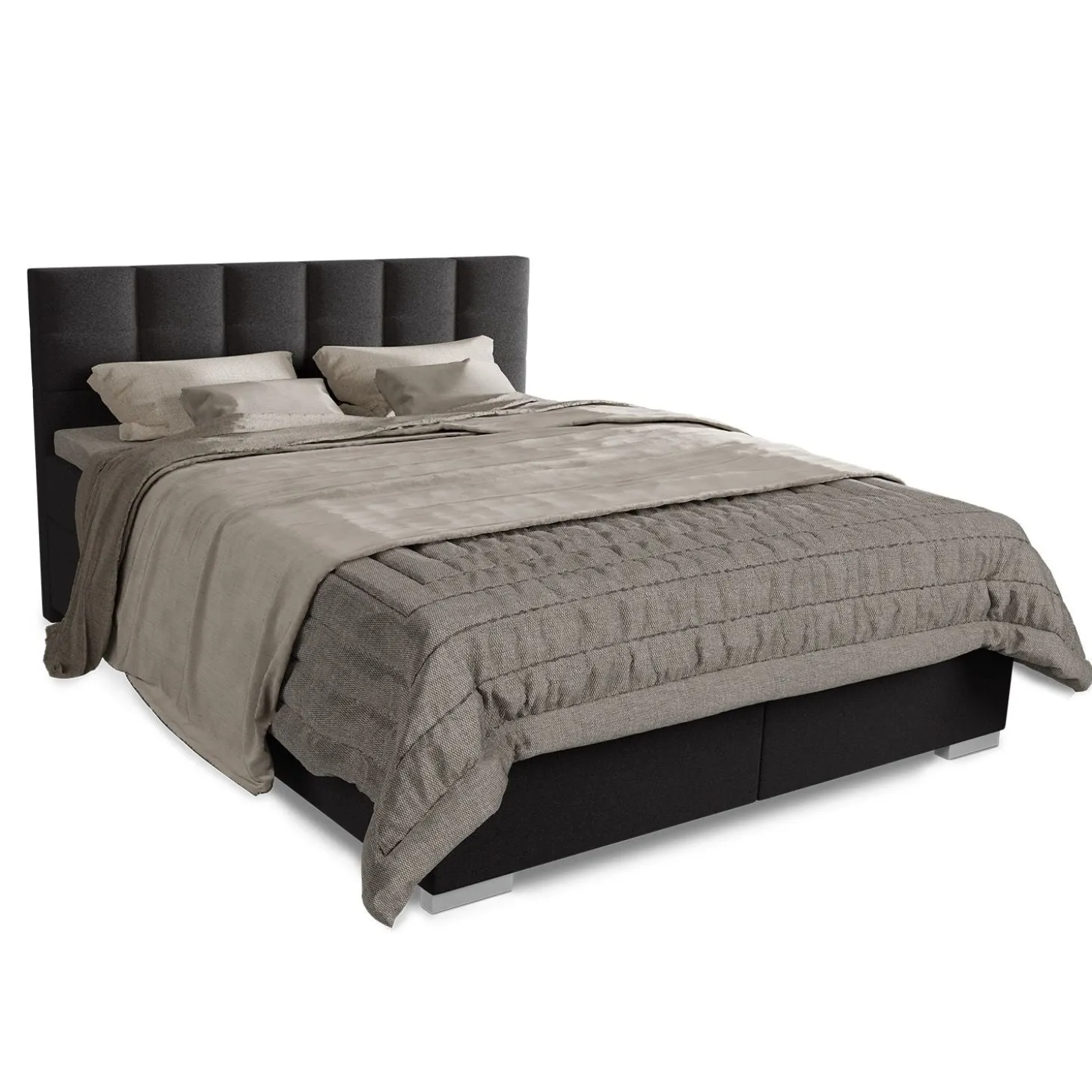 Boxspringbett Seattle - Malmo-Stoff