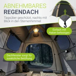 Campingzelt aufblasbar für 1-4 Personen