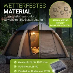 Campingzelt aufblasbar für 1-4 Personen
